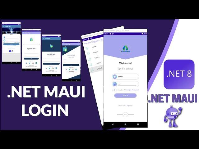 .NET MAUI Login UI Design (Using .NET 8)