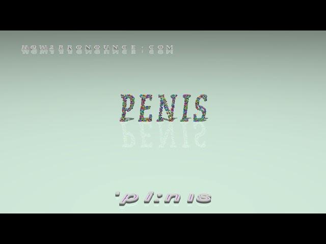 penis - pronunciation