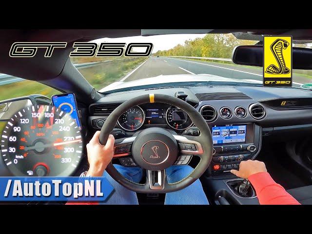 SHELBY MUSTANG GT350 TOP SPEED on AUTOBAHN [NO SPEED LIMIT] by AutoTopNL