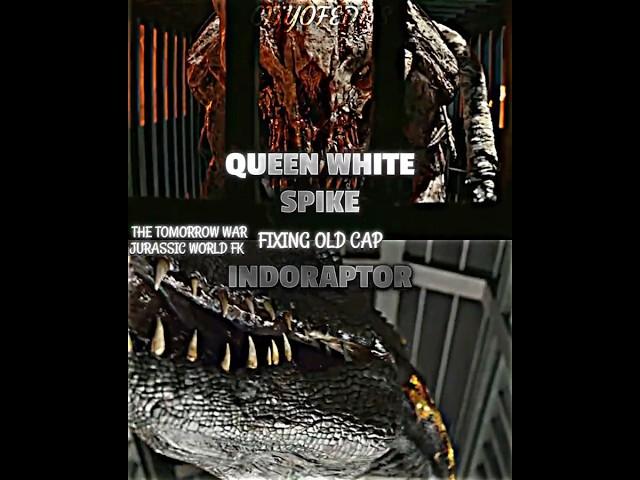 Queen White Spike vs Indoraptor #indoraptor #whitespike #thetomorrowwar #vsedit #vsbattle #wis