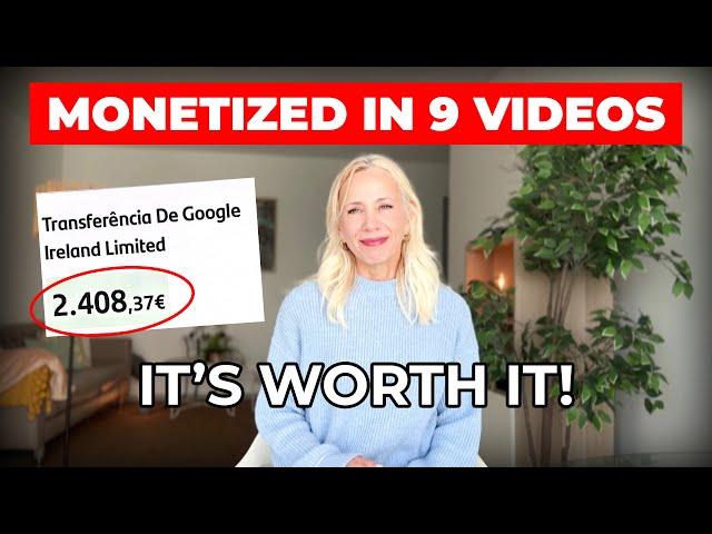 MONETIZED on YouTube in Just 9 VIDEOS – My EXACT Strategy!
