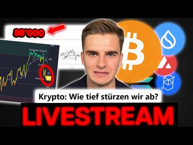 Krypto: NOTFALL! Wie fest STÜRZEN wir ab? LIVE