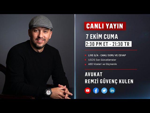  Avukat Remzi Güvenç Kulen / Canlı Yayın | 7 Ekim CUMA