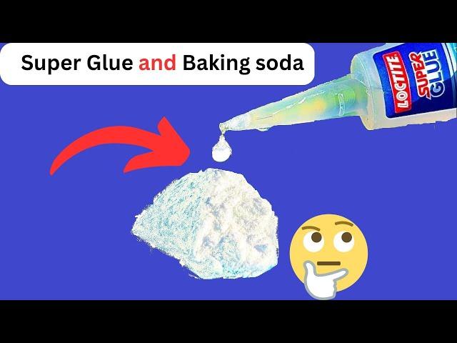 Super Glue and Baking soda ! Pour Glue on Baking soda and Amaze With Results