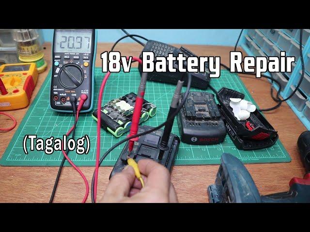 Battery repair troubleshoot Lithium 18v Cordless