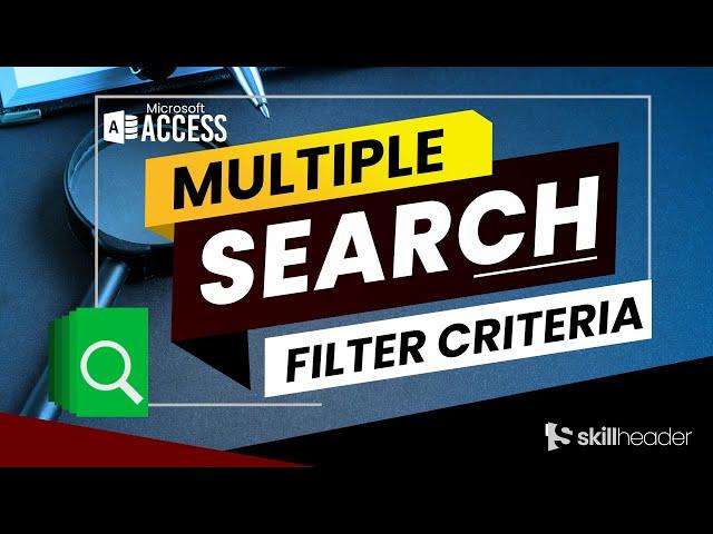 Multiple Ways to Search Records in MS Access Form Part 1