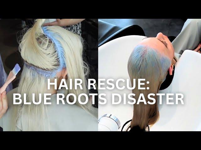 Hair Disaster to Perfect Platinum: Fixing Blue Roots - White Blonde Step-by-Step Tutorial