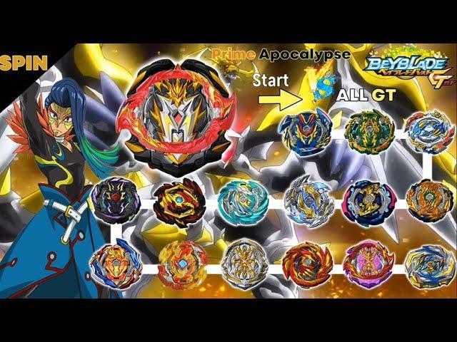 Beyblade Burst GT BigBang Prime Apocalypse VS ALL GT marathon battle 베이블레이드 빅뱅프라임 아포칼립스  VS 올 진검 마라톤