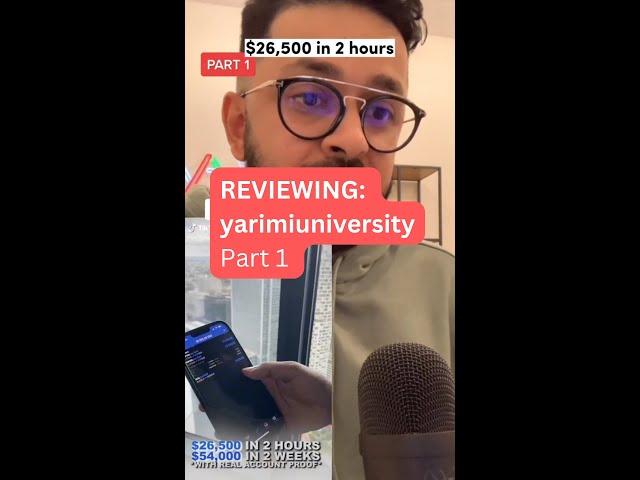 Is it a SCAM? Reviewing yarimiuniversity Part 1