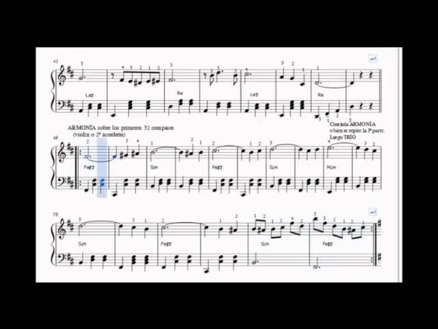 Desde el alma. Vals ( Playback =Musescore). Acordeón. partitura