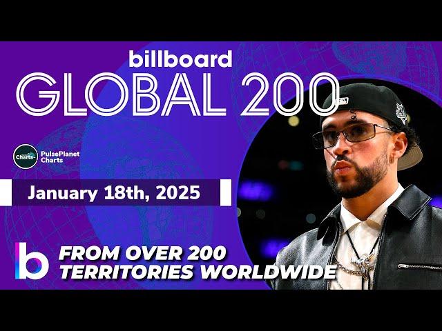 Billboard Global 200 Singles of This Week (January 18th, 2025)