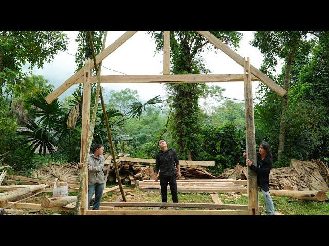 Complete the house frame in just 5 days: Unique Vietnamese way of making wooden houses