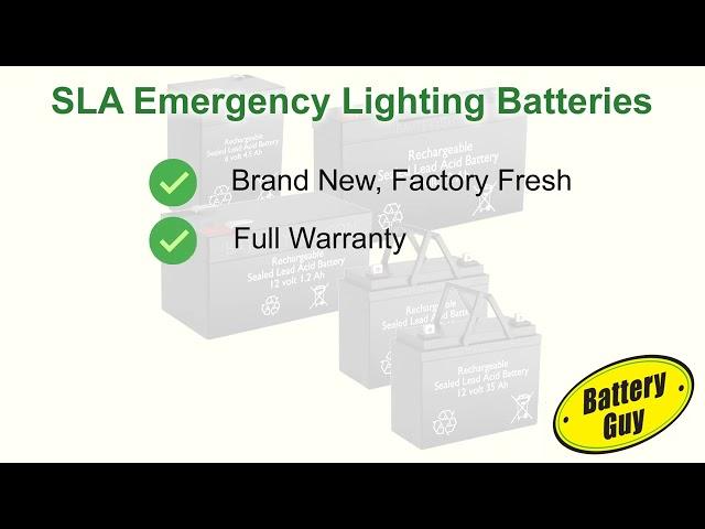 BatteryGuy Sealed Lead Acid Emergency Lighting Batteries