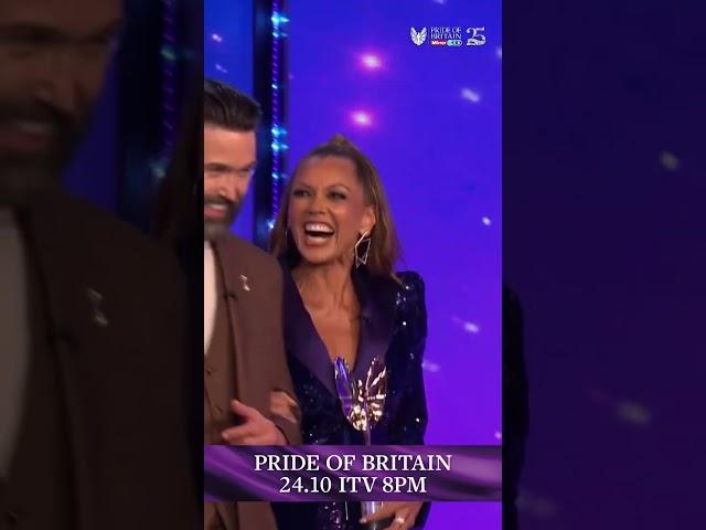 Vanessa Williams and Emmett J. Scanlan presented Dr Sheila Reith's son with Sheila's award ⁠