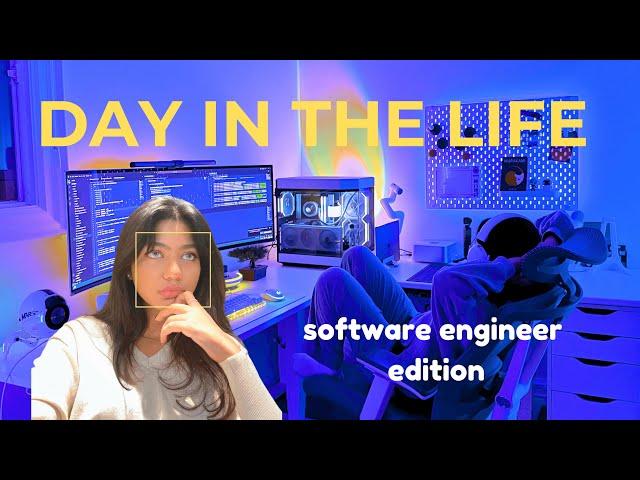 LIFE AS A TECHIE | coding vlog, mini set-up tour, gaming, cafe