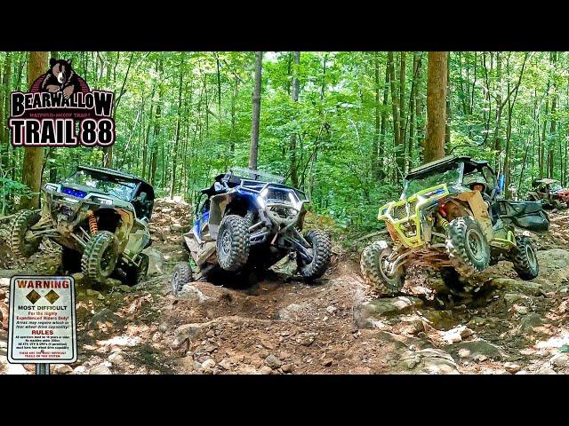 Driving Up Bearwallow Black Trail 88 - Hatfield & McCoy West Virginia - UTV/SXS Rock Crawling EP:09