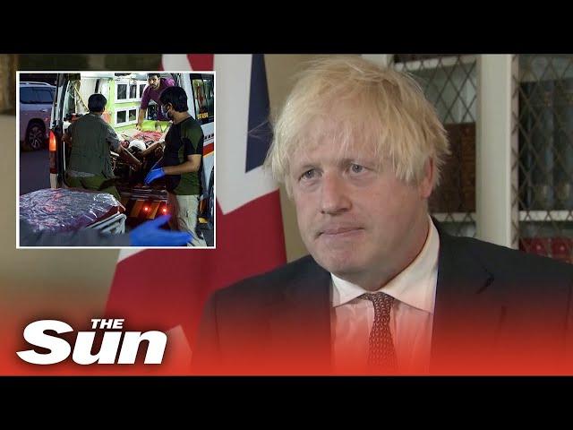 Boris Johnson labels terrorist attack at Kabul airport ‘barbaric’