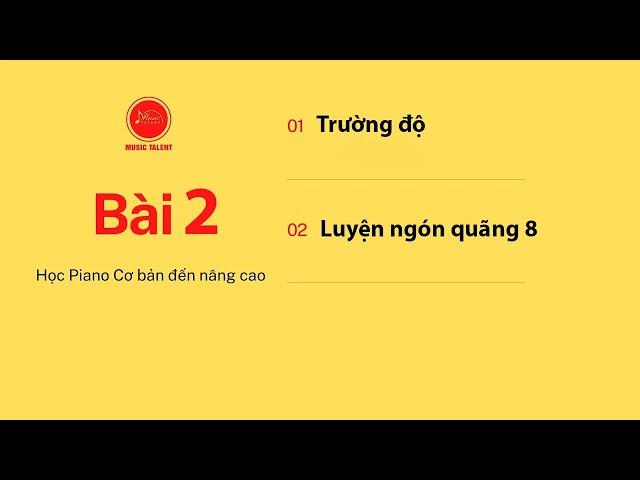 Học piano Bài 2: Trường độ - Luyện ngón quãng 8 - Music Talent