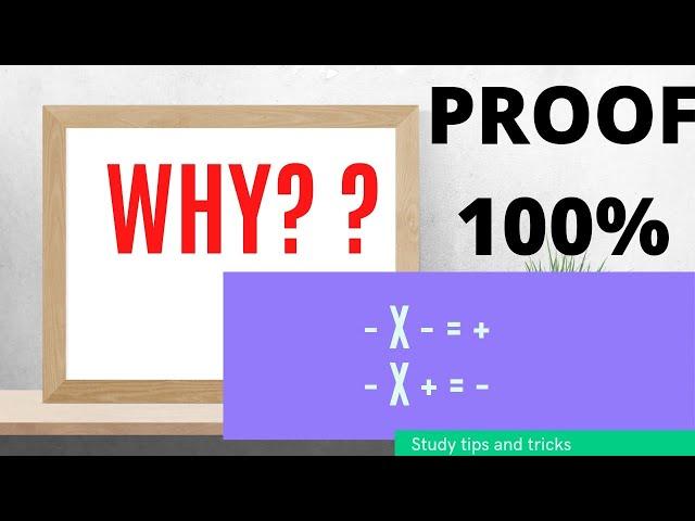 Why Is a Negative Times a Negative equals to Positive #class11 #maths