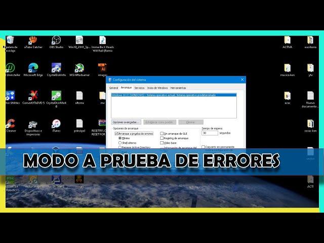 COMO ENTRAR EN MODO A PRUEBA DE ERRORES WINDOWS 10/8 /7 2021