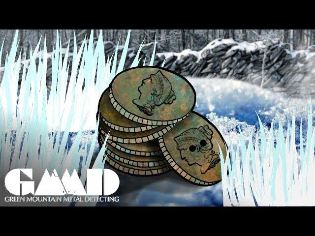 PILE of Old Coins FOUND Metal Detecting Frozen Mountain Ruins