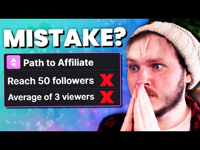 How Twitch Affiliate STOPS You From Growing!