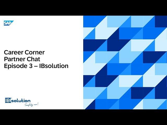 Partner Chat Episode 3 - IBsolution