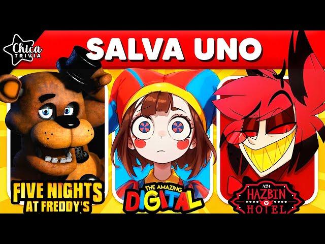 ¿TU QUÉ PREFIERES?  The Amazing Digital Circus vs FNAF vs Hazbin Hotel  Que Prefieres Preguntas