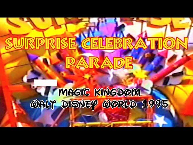 Surprise Celebration Parade Retro Walt Disney World 1995