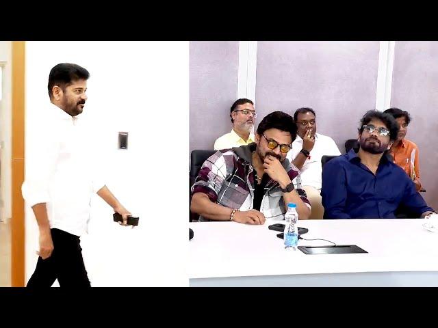 Telangana CM Revanth Reddy meets with Telugu film industry | Venkatesh | Nagarjuna | Dil Raju | Dtv