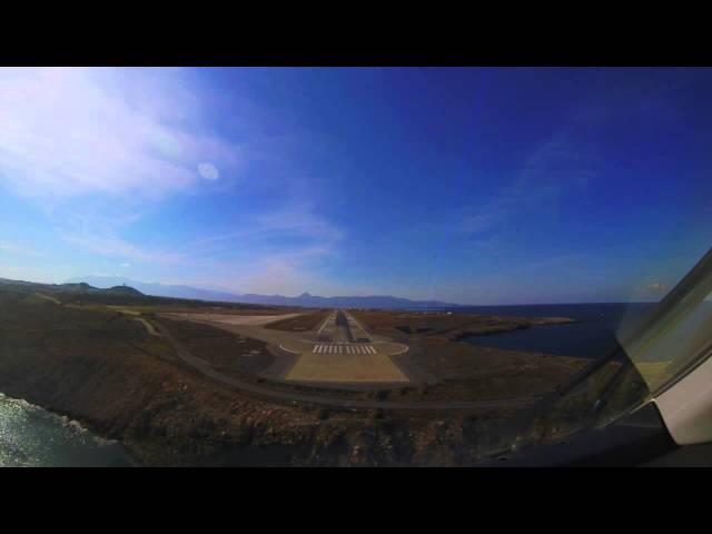 SSJ100 Landing @ HER Airport