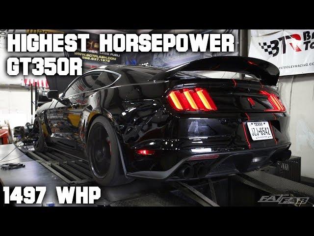 Highest Horsepower Shelby GT350R in the WORLD | 1497 whp | Fathouse Fab 1400R Twin Turbo