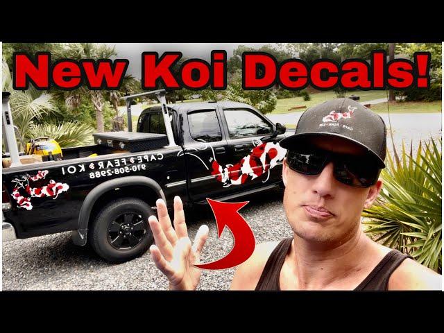 Koi All Over My Truck! | High End Aquariums and a Bulldog! | Vinyl Decal