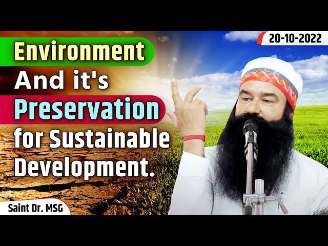 Environment & Its Preservation | Live From Barnawa, UP | 20th October 2022 | Saint Dr. MSG Live