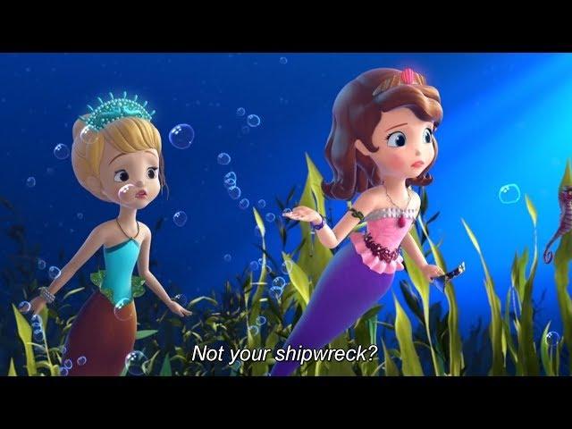 Sofia The First  HD  Return to Merroway Cove (S04 E24) | Sofia Transforms Mermaid A gain