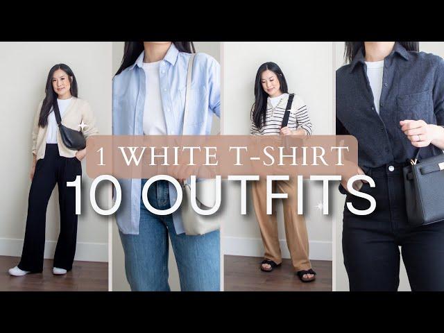 10 T-SHIRT OUTFITS FOR FALL | casual & comfy outfits to transition into fall