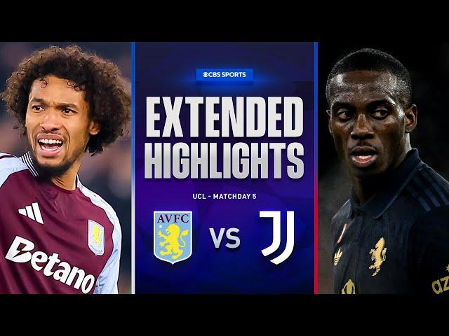 Aston Villa vs. Juventus: Extended Highlights | UCL League Phase MD 5 | CBS Sports Golazo