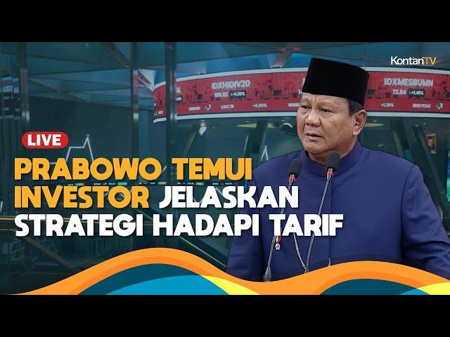 Presiden Prabowo Kumpulkan Investor dan Pelaku Pasar Saham, Jelaskan Strategi Hadapi Perang Dagang