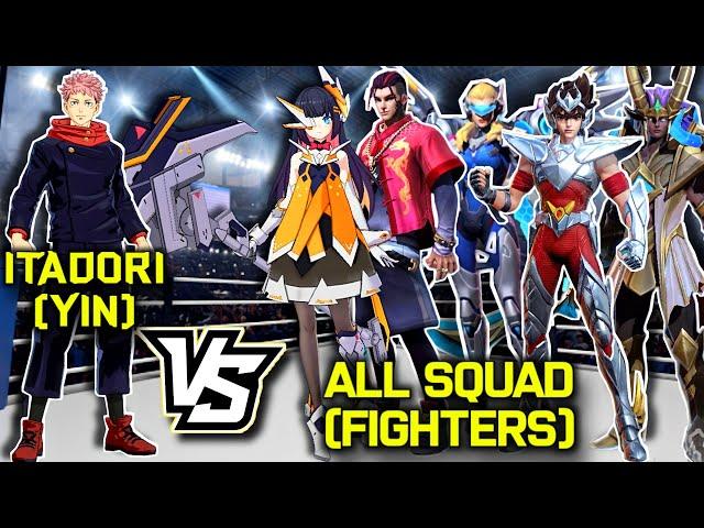 JUJUTSU KAISEN VS ALL SQUAD | YIN 'ITADORI' VS ALL SQUAD MOBILE LEGENDS