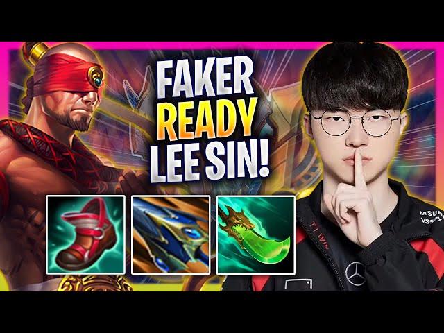 FAKER IS READY TO PLAY LEE SIN! - T1 Faker Plays Lee Sin JUNGLE vs Vi! | Season 2024