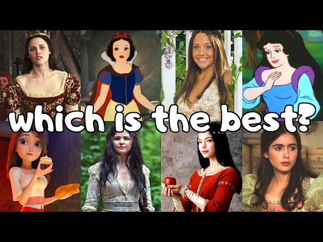 ranking 9 different versions of snow white ️