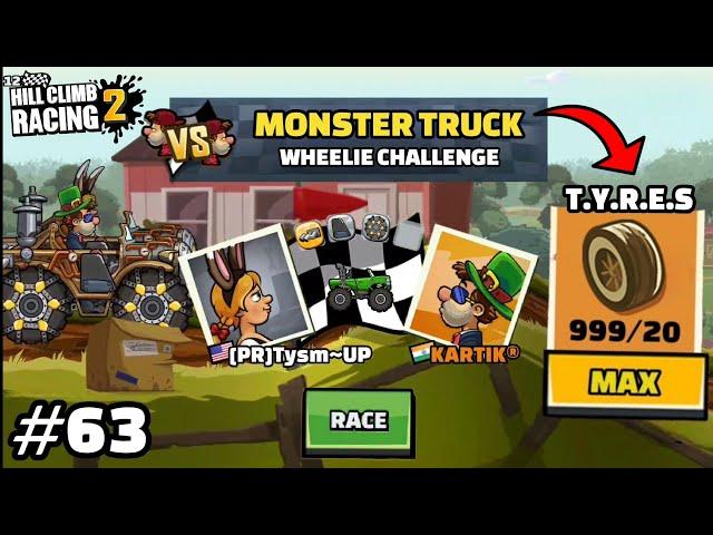 WHEELIE WITH MONSTER TRUCK  IN FEATURE CHALLENGES - Hill Climb Racing 2