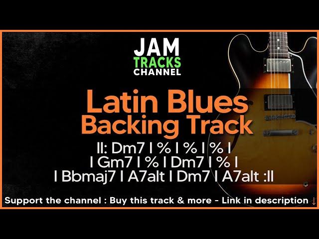 Latin Blues - Smooth Jazz Groove Jam Track  in Dm