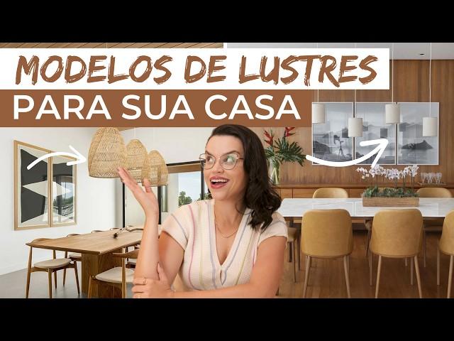 MODELOS DE LUSTRES PARA SUA SALA DE JANTAR - Mariana  Cabral