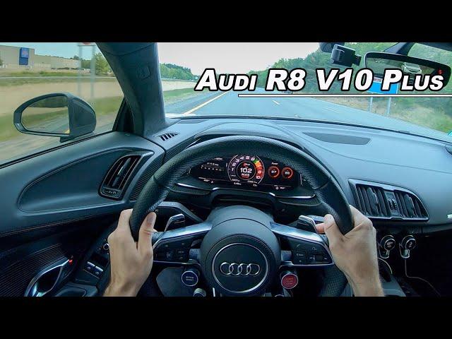 2017 Audi R8 V10 Plus POV Test Drive - Huracan in a Business Suit (Binaural Audio)