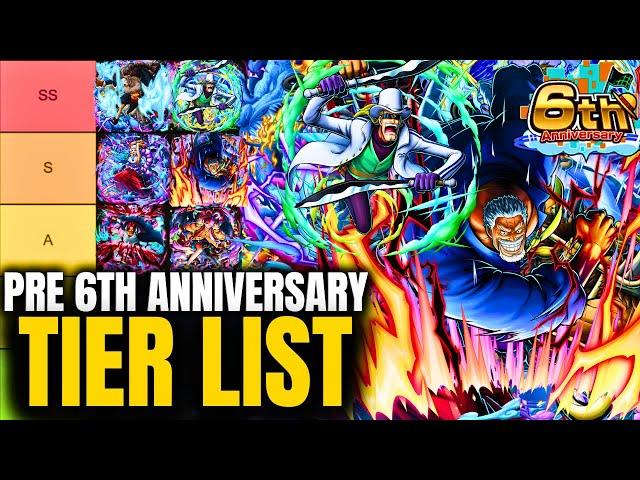 One Piece Bounty Rush Pre 6th Anniversary Tier List 2024 - Rating EVERY Character in OPBR!