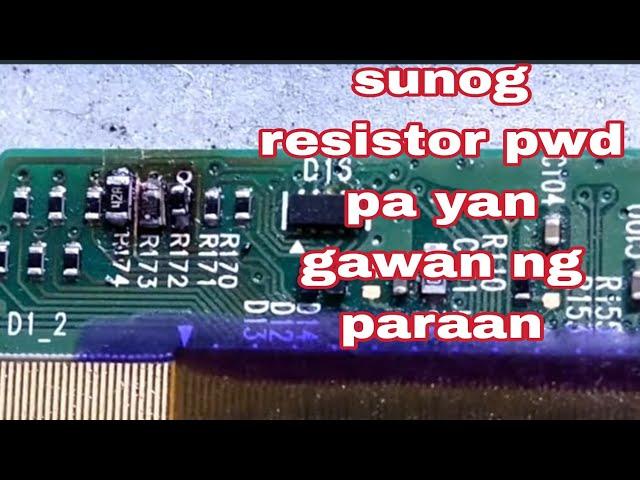 skyworth 43smart tv burn resistor on ckv segnal