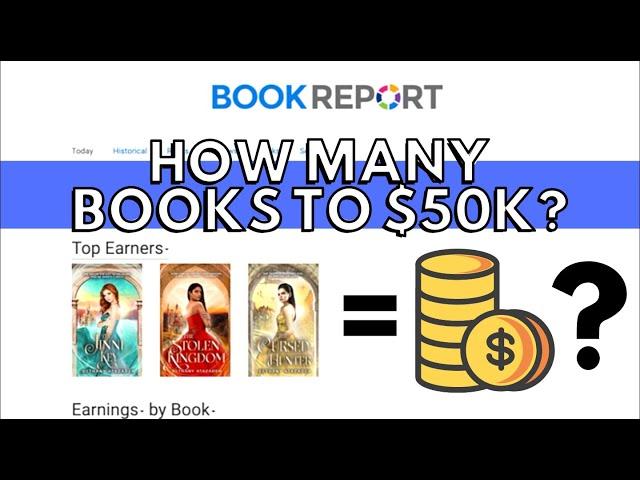 How many books do I need to sell to make $50,000? (How much MONEY do AUTHORS make?)