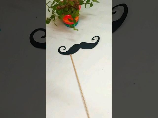 How To Make Mustache Party Prop From Paper #trending #diy #paper #paperart #party #birthday