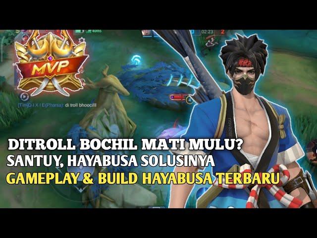 ITEM & BUILD HAYABUSA TERSAKIT 2023 | GAMEPLAY HAYABUSA OBJECTIF PLAYING - Mobile Legends